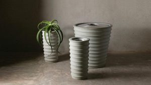 Introduces The Ribbed Series Litter Receptacles